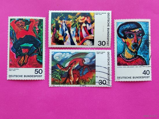 Германия. Искусство. ( 4 марки ) 1974 года. 8-17.
