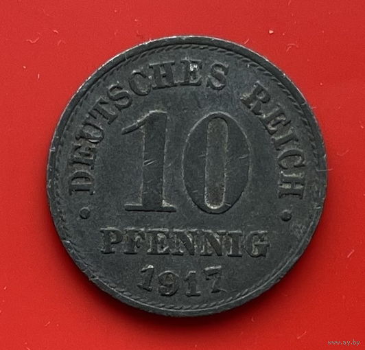 32-01 Германия 10 пфеннигов 1917 г.