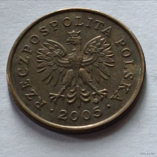 Польша. 5 грошей 2005 года.