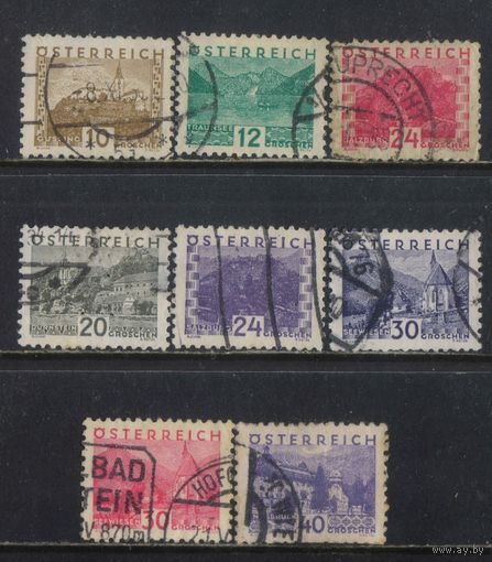 Австрия Респ 1932 Виды Стандарт Малый формат #530-1,533-7,539
