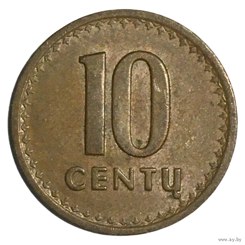 Литва 10 центов, 1991