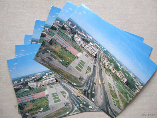 C028 Открытка Витебск Площадь Победы 1982 Фото Захарченко Чистая