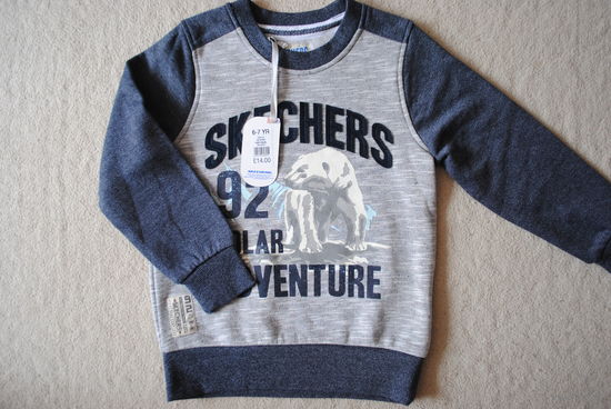 Свитшот байка фирмы Skechers 6-7 лет 116-122 см