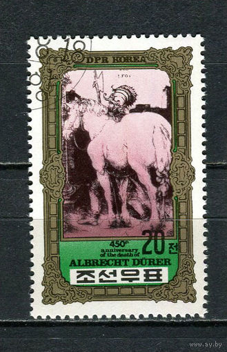 Северная Корея (КНДР) - 1980 - Искусство. Альбрехт Дюрер 20Ch - [Mi.2041] - 1 марка. Гашеная.  (Лот 53HP)-T2P41