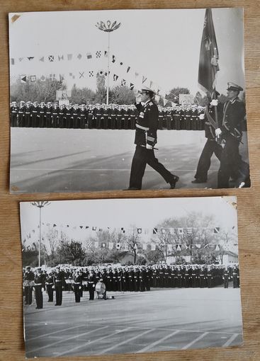 Два фото на празднике ВМФ. 10х13  (8х11) см. Цена за оба.