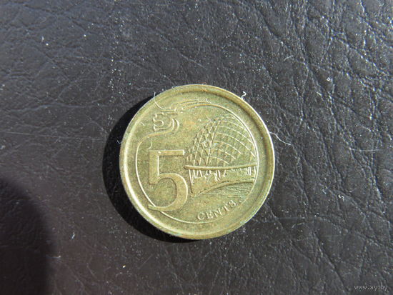 Сингапур 5 центов, 2013. С 20 копеек. Распродажа коллекции. Смотрите другие лоты.