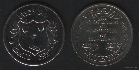F.A.Cup Centenary 1872-1972. Everton Nilsatis Nisioptimum -- 1906 Newcastle United, 1933 Mancgester City, 1966 Sheffield Wed. (f0
