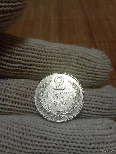 2 ЛАТА 1926 Г.,ЛАТВИЯ!ОТЛИЧНЫЕ!