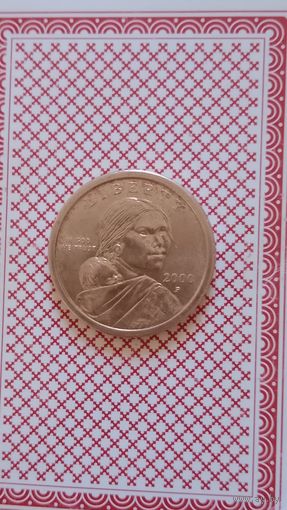 США 1 доллар 2000 Р индианка