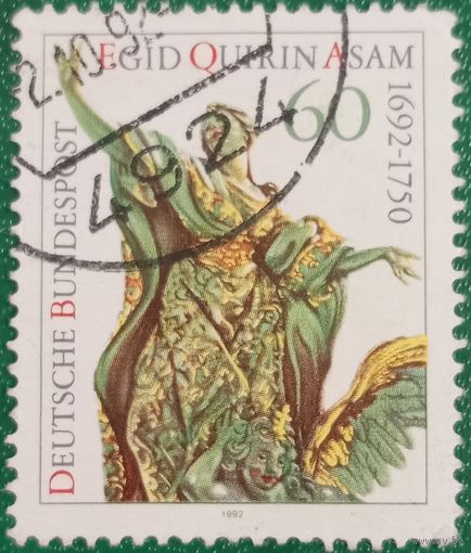 Германия 1992. 300 летие со дня рождения скульптора Эгида Квирина Азама