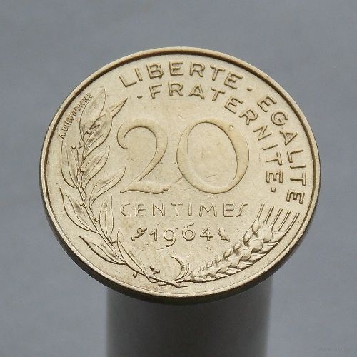 Франция 20 сантимов 1964