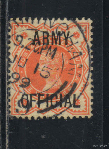 Великобритания Армейская почта 1896 V Надп Стандарт #7