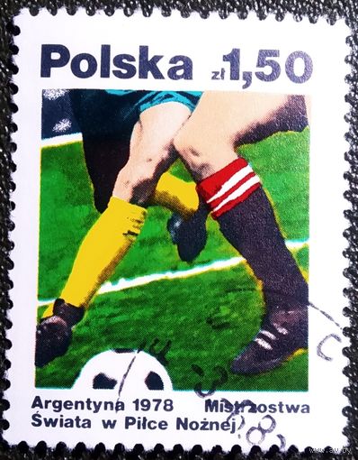 Марка Польша 1978 год Чемпионат мира по футболу