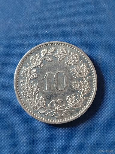 Швейцария 10 раппенов 2004