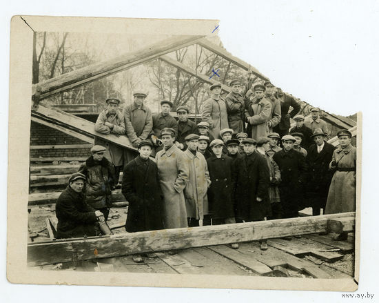 РККА  фото  чекисты на субботнике Москва 1929 в коллекцию(A 8.,)