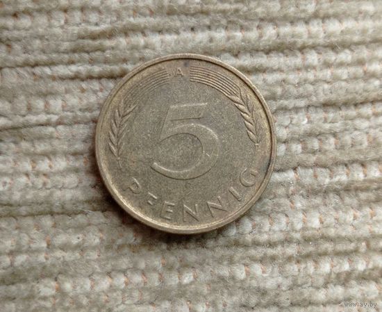Werty71 Германия ФРГ 5 пфеннигов 1990 A