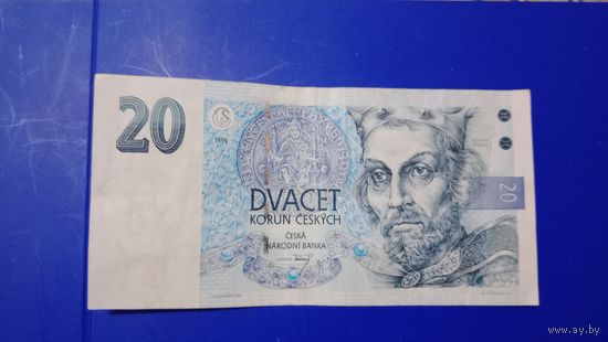 Чехия 20 крон 1994