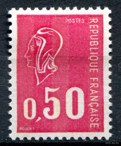 Франция - 1971г. - стандартный выпуск, Марианна, 0,5 Fr - 1 марка - полная серия, MH [Mi 1735]. #2-Fr-43-A-1