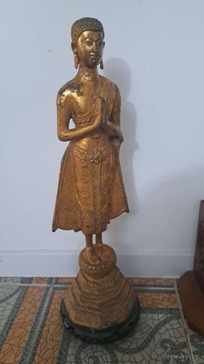 Бронзовая статуэтка. Позолота 24 карат. Будда 18- 19 век.