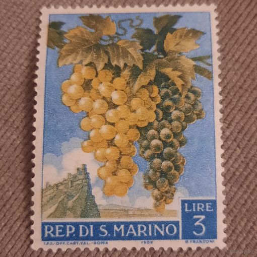 Сан-Марино 1958. Виноград. Марка из серии