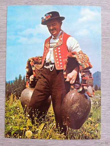 Этнография. Швейцария. Альпийский пастух из Аппенцеля