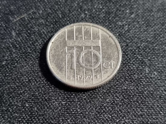 Нидерланды 10 центов 1999