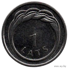 ЛАТВИЙСКАЯ РЕСПУБЛИКА. 1 ЛАТ 2009. КОЛЬЦО НАМЕЙСА.