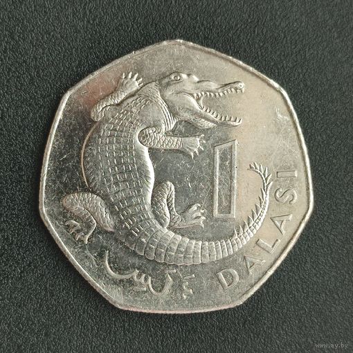 Гамбия 1 даласи 1998