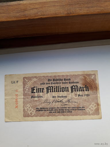 Германия Мангейм нотгельд 1000000 марок 1923