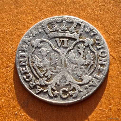 6 грош 1757 год
