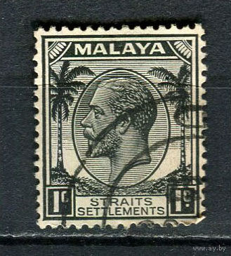 Британские колонии - Стрейтс-Сетлментс - 1936/1937 - Король Георг V 1С - [Mi.192] - 1 марка. Гашеная.  (Лот 20HJ)-T41P50