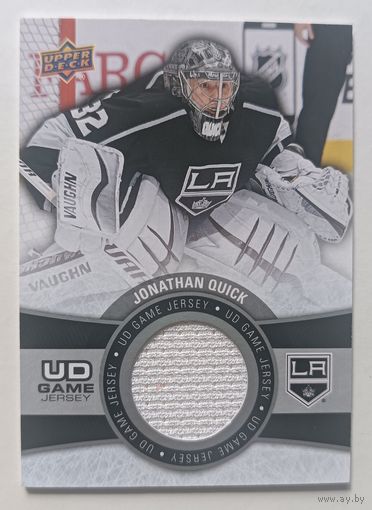 Хоккейная карточка НХЛ джерси Jonathan Quick (Лос-Анджелес)