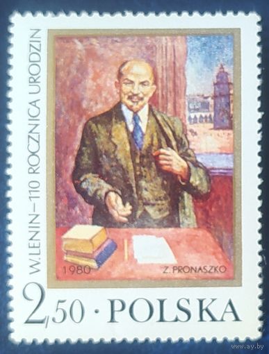 Польша 1980 110л  Ленин .