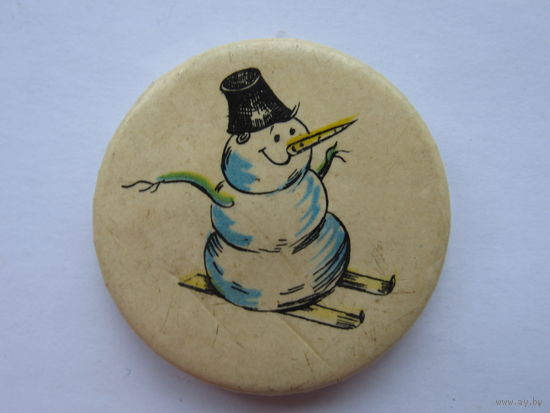 Значок Снеговик.