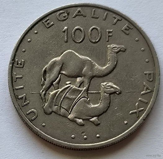 Джибути 100 франков 2007 год верблюды