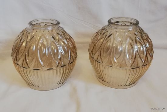 Плафоны на люстру,цветное стекло, СССР