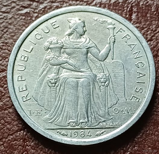 Французская Полинезия 1 франк, 1984    ( 1-9-4 )