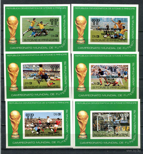 Сан Томе и Принсипи - 1978 - Чемпионат мира по футболу - 6 блоков. MNH.  (Лот 46Jp)-T4P19