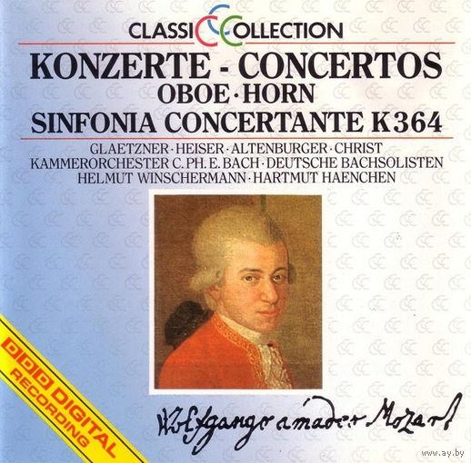 W. A. Mozart Konzerte Oboe Horn Sinfonia Concertante K364