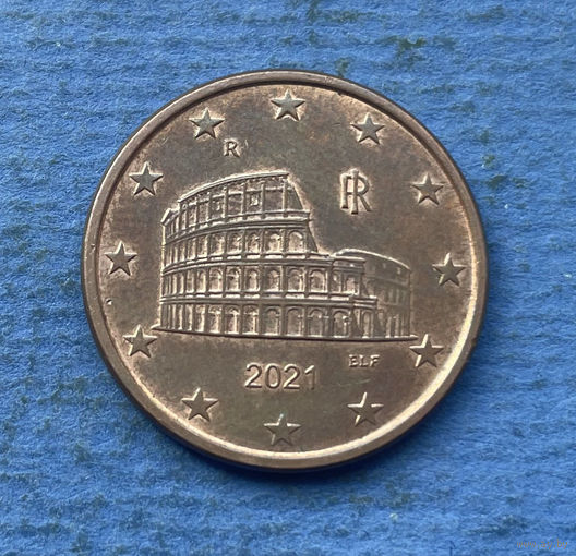 Италия 5 евроцентов 2020