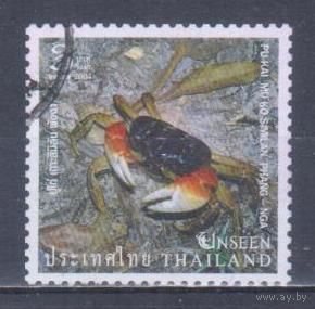 [1033] Таиланд 2004. Морская фауна.Краб. Гашеная марка.