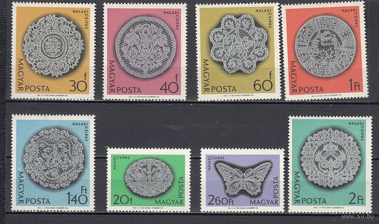 Кружева. Венгрия. 1964. 8 марок. Michel N 2000-2009 (9,0 е).