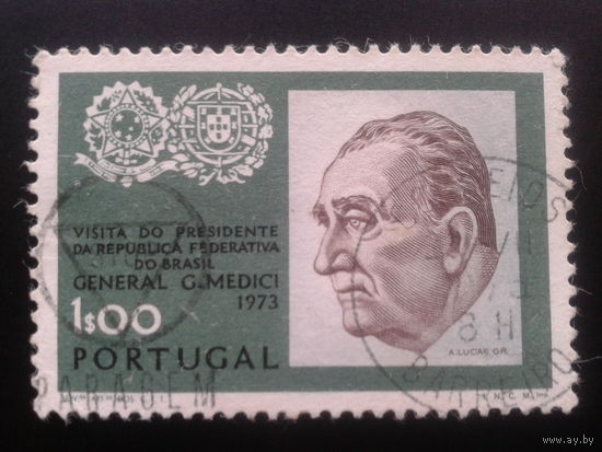 Португалия, 1973. Генрал Эмилио Гаррастасу Медичи, президент Бразилии