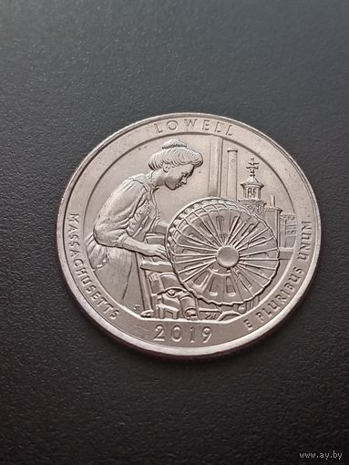 США 25 центов 2019 г. D - Национальный парк Лоуэлл