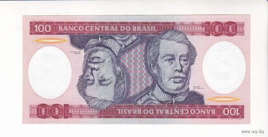 100 КРУЗЕЙРО 1981 БРАЗИЛИЯ