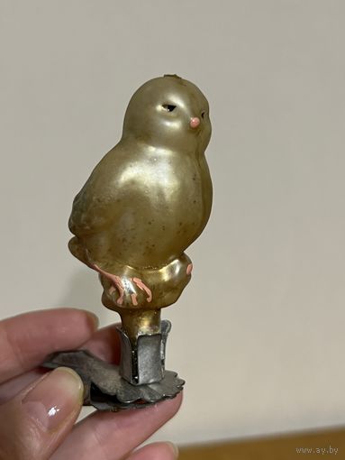 Ёлочная игрушка СССР !!! СИНИЧКА !!! КУЛЬТИГРУШКА !!! 2 !!! С РУБЛЯ!!!