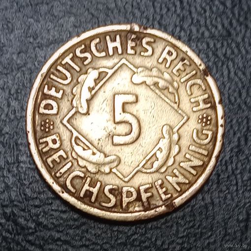 Германия 5 пфеннигов 1935 А