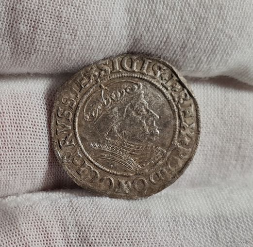 Прусский грош 1534 Сигизмунд I м.д. Торунь, Польша РЕДКИЙ СОХРАН