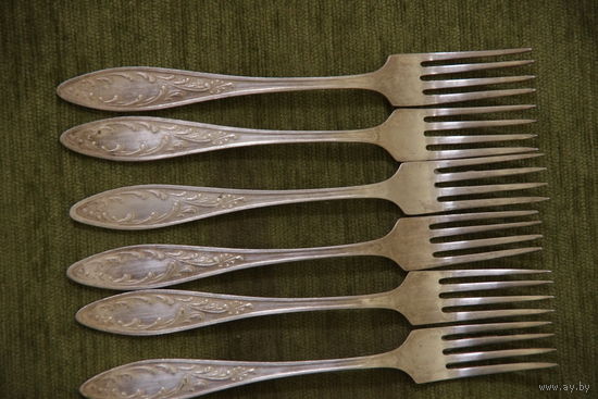 Вилки мельхиоровые 6 шт. ( 18 см )