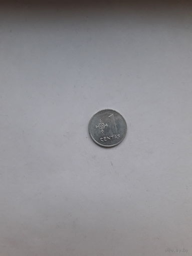 Литва 1 цент 1991